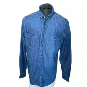 Banana Republic denim two pocket shirt sz L Tall